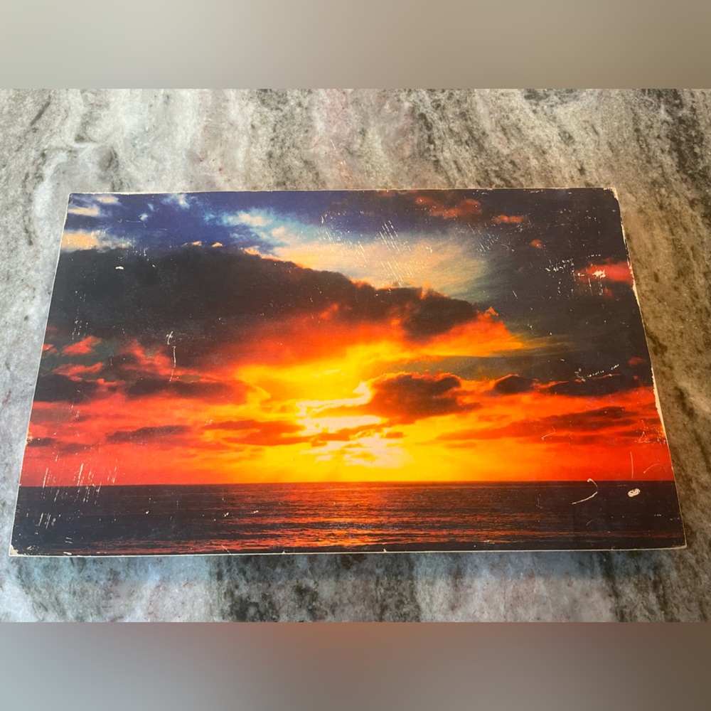Vintage Signed Pacific Ocean Print